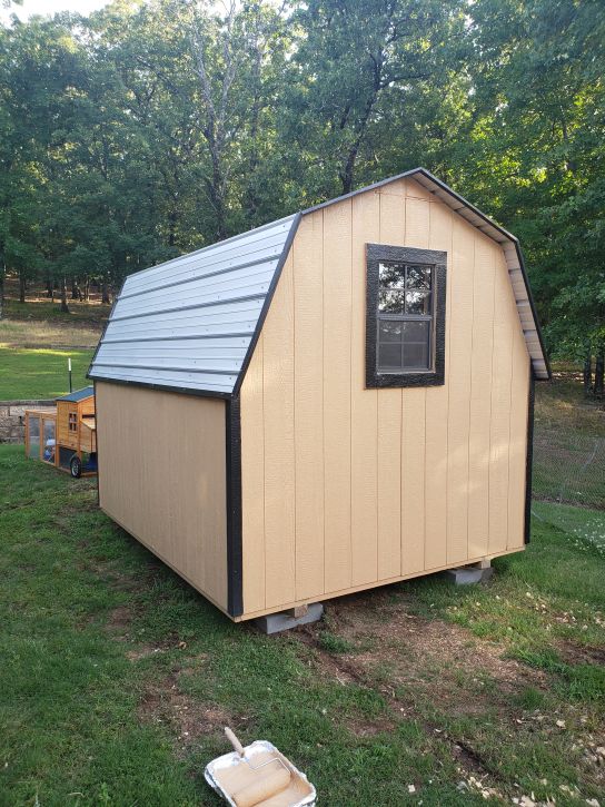 Larger coop after painting
