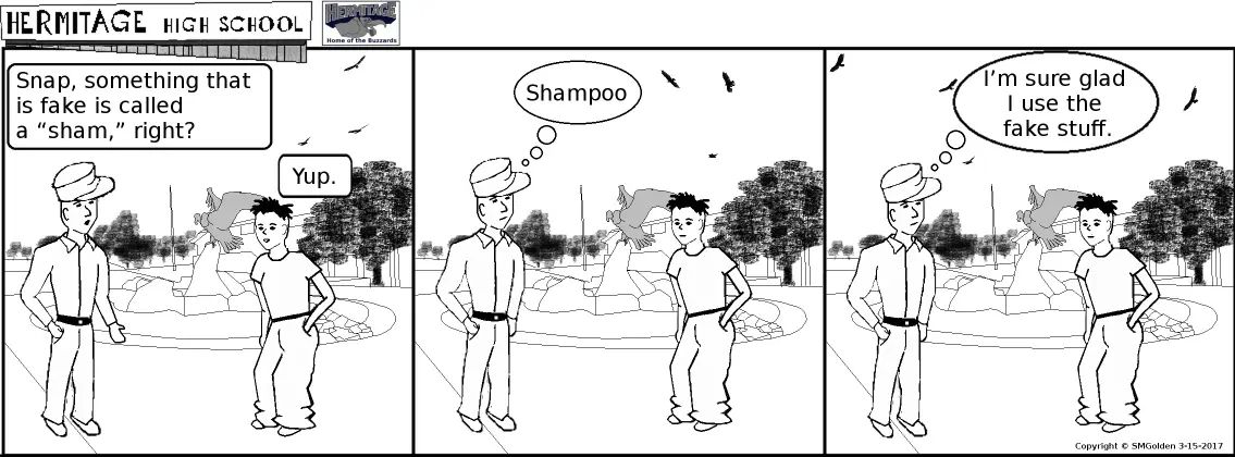 Comic strip: Shampoo