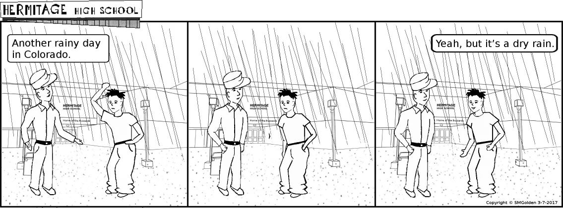 Comic strip: Another rainy day